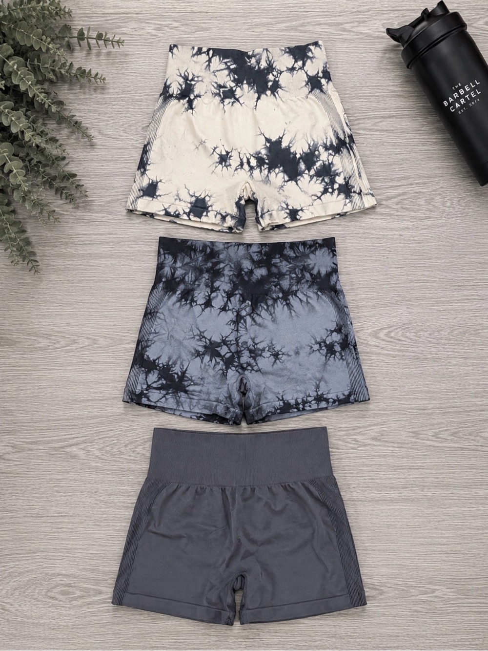 3-Pack Gym Shorts Bundle | High-Waisted Seamless Workout Shorts | Size: Medium